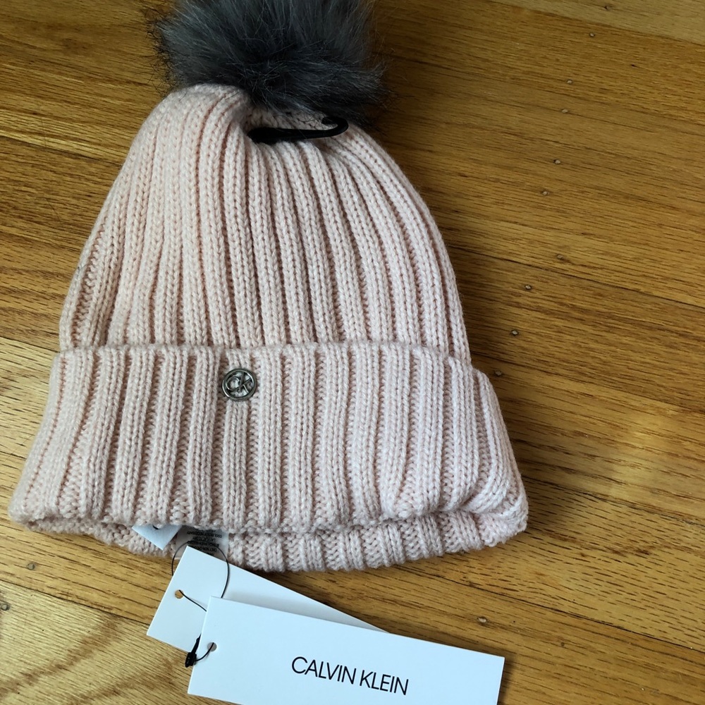 Calvin Klein Pink Winter Hat New w Tags